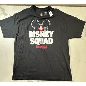 Disney Squad Mickey Mouse Walt Disney World Parks T Shirt Black 2XL Adult 340